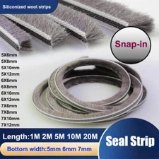 5mm/6mm/7mm Hairy Door and Window Brush Draught Excluders Pile Seal Draft Strip