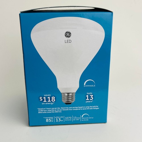 3 GE LED BR40 Bulb Long life/Low Energy 85w Replacement 13W Dimmable Indoor NEW - Picture 4 of 7