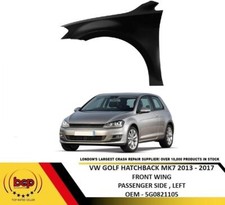 VW GOLF MK7 2012 - 2016 FRONT WING LH LEFT NS NEARSIDE PASSENGERS PRIMED NEW