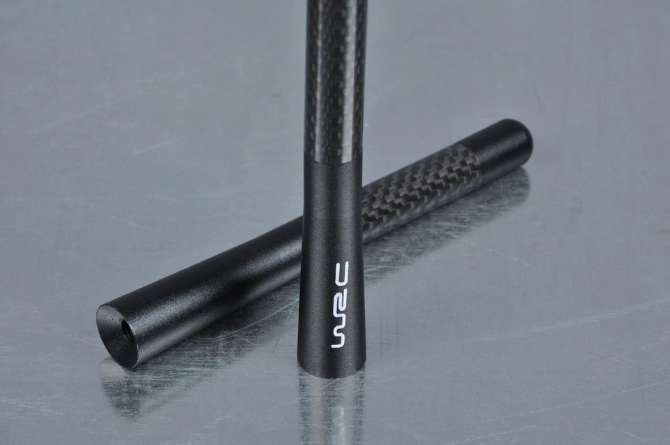 NUEVA ANTENA WRC NEGRA FIBRA CARBONO CORTA 12CM SUBI 4.7" RADIO AM FM Foto 3 de 4