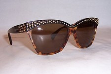 NEW ALEXANDER MCQUEEN SUNGLASSES AMQ 4239/S BLACK HAVANA/BROWN 2IE-8U AUTHENTIC