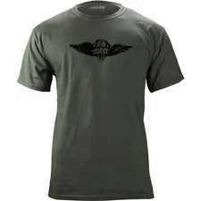 Vintage Army Parachute Rigger Badge Subdued Veteran T-Shirt