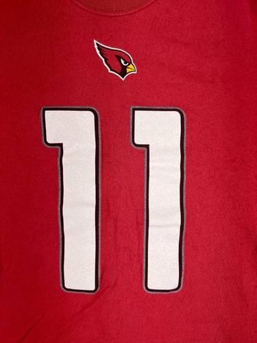 Arizona Cardinals Shirt Mens Medium Red #11 Fitzgerald 100% Cotton 2016 - Picture 11 of 15