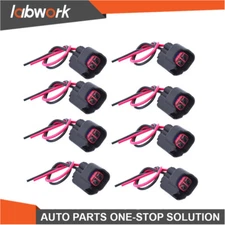 Labwork 8*Fuel Injector Connector Wiring Plug Clips For EV6 EV14 USCAR Pigtail