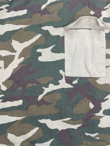 Zara Kids Shirt Top Youth Girls Size 10 Green Camo Camouflage Long Sleeve Pocket - Picture 9 of 12