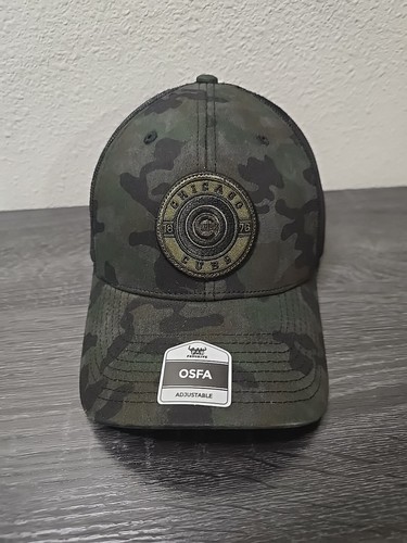 Fan Favorite MLB Chicago Cubs Men's Camo Adjustable Mesh Hat Cap One Size NWT