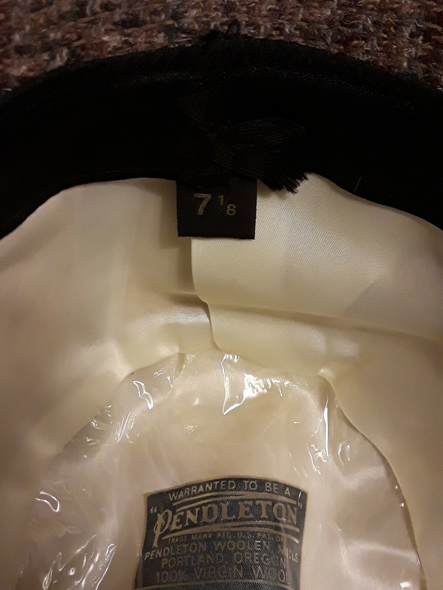 Vintage Pendelton 100% Virgin Wool Hat Cap Size 7 1/8 Made Vintage Pendelton 100% Virgin Wool Hat Cap Size 7 1/8 Made
