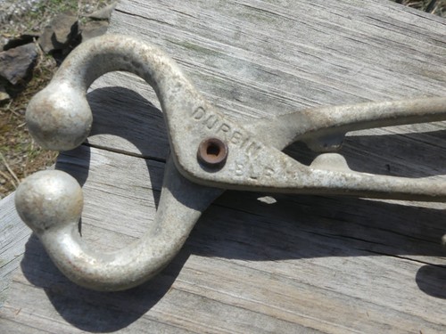 Vintage Durbin Livestock Show Nose Lead Tool w 10ft Hemp Rope Farm Cattle 4-H - Picture 4 of 9