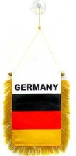 Germany MINI BANNER FLAG GREAT FOR CAR  HOME WINDOW MIRROR HANGING 2 SIDE