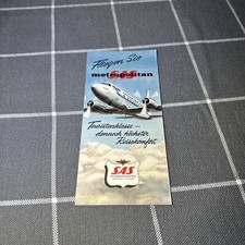 SAS SCANDINAVIAN AIRLINES 1956 CONVAIR METROPOLITAN CUTAWAY BROCHURE