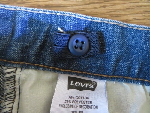 Levi's 505 Zip-Fly JEANS Med Blue Wash Regular Fit Youth Sz 12 Reg Meas. 26x27 - Picture 10 of 10