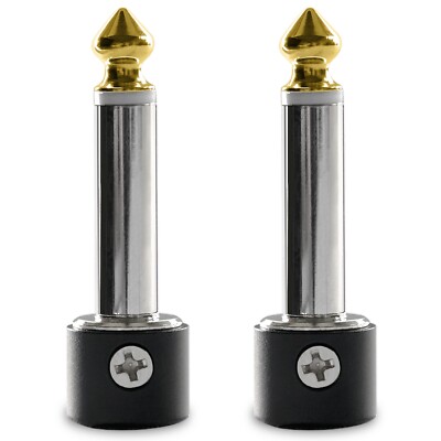 Crosby Solderless Pedalboard Cable Kit - 2 Pack of Gold Tipped Connectors