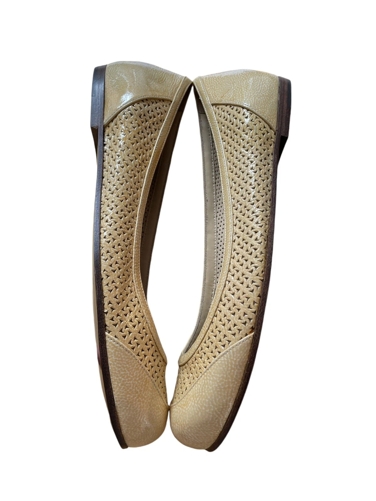 Ballerine Bottega Veneta Prairie oro misura 39 5 pelle giallo taglio laser Italia