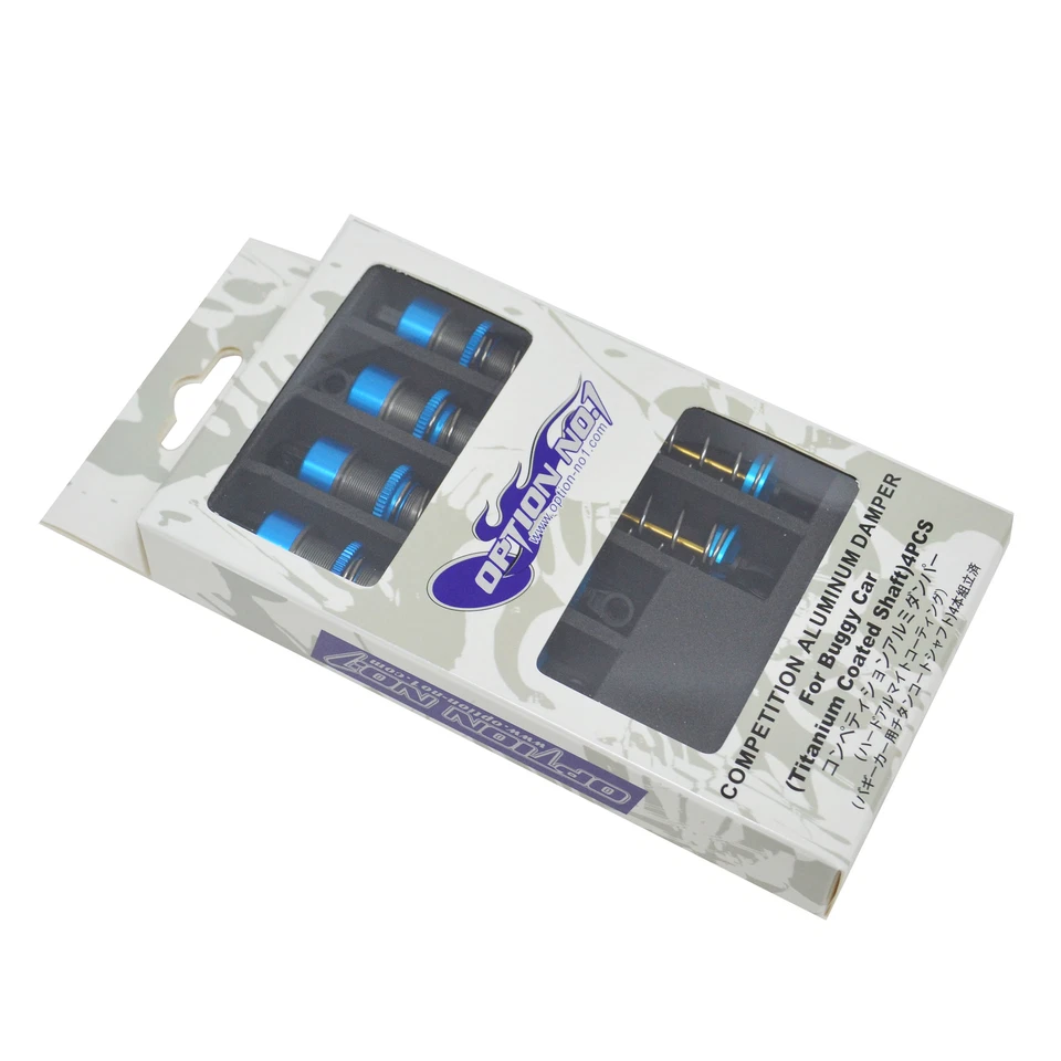 Amortiguador de aluminio lleno de aceite para Tamiya XV-02 DT-02 DF-03 DN-01 TRF201 BB01 #54028 Foto 2 de 4