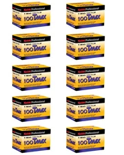 10 Rolls Kodak Tmax 100 TMX 135-36 Exp.  Black & White Negative 35mm Film  