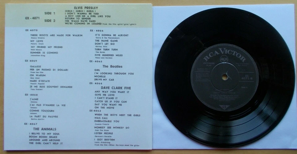 Elvis PRESLEY EP Girls! Girls! Girls!★Return To Sender★A Boy Like Me★RCA EX-4071 - Bild 4 von 4
