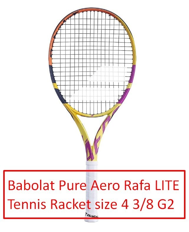 Babolat Pure Aero Rafa LITE Tennis Racket 4 3/8 G2 with soft