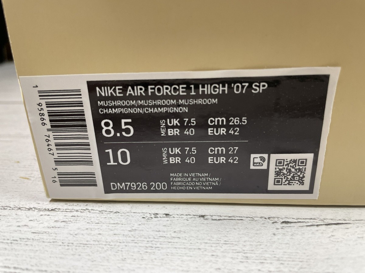 Nike x Billie Eilish Air Force 1 High '07 SP Mushroom