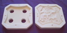 Vintage 1973 BYRON MOLDS BH 861 LOVE PLAQUE Slip Casting Mold -Boy, Girl Kissing