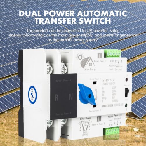 ZGQ5G-100A/2P Dual Power Auto-Umschalter 220V für Photovoltaik - Störungsfrei - Bild 7 von 15