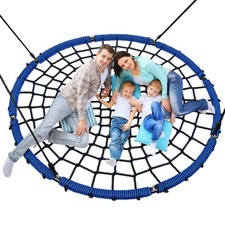 Trekassy 60" Large Spider Web Saucer Tree Swing for Kids Adults, 750lbs Hea...