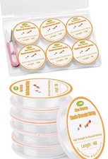 6 Rollos Hilo El stico Pulseras 0.4 0.5 0.6 0.7 0.8 1mm Fabricaci n de joyas