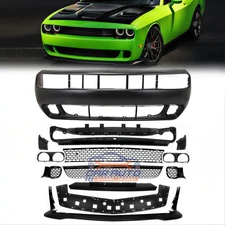 For 2008-2014 Dodge Challenger Hellcat Style SRT Front Bumper Body Kit Grill