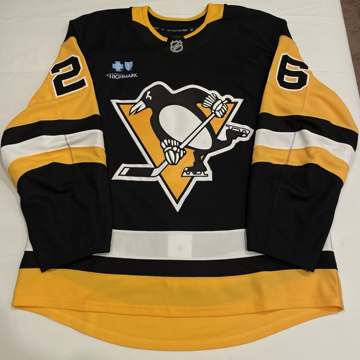 Game Issued Tristan Broz Pittsburgh Penguins 2024-25 Worn NHL