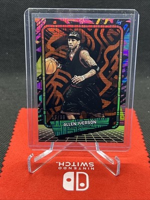 2026 Panini Decades Allen Iverson Base Orange Matrix Prizm /99 76ers