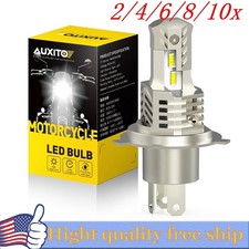 2/4X AUXITO H4 H1S LED Motorcycle Headlight Bulb High Low Beam 6500K HighPower