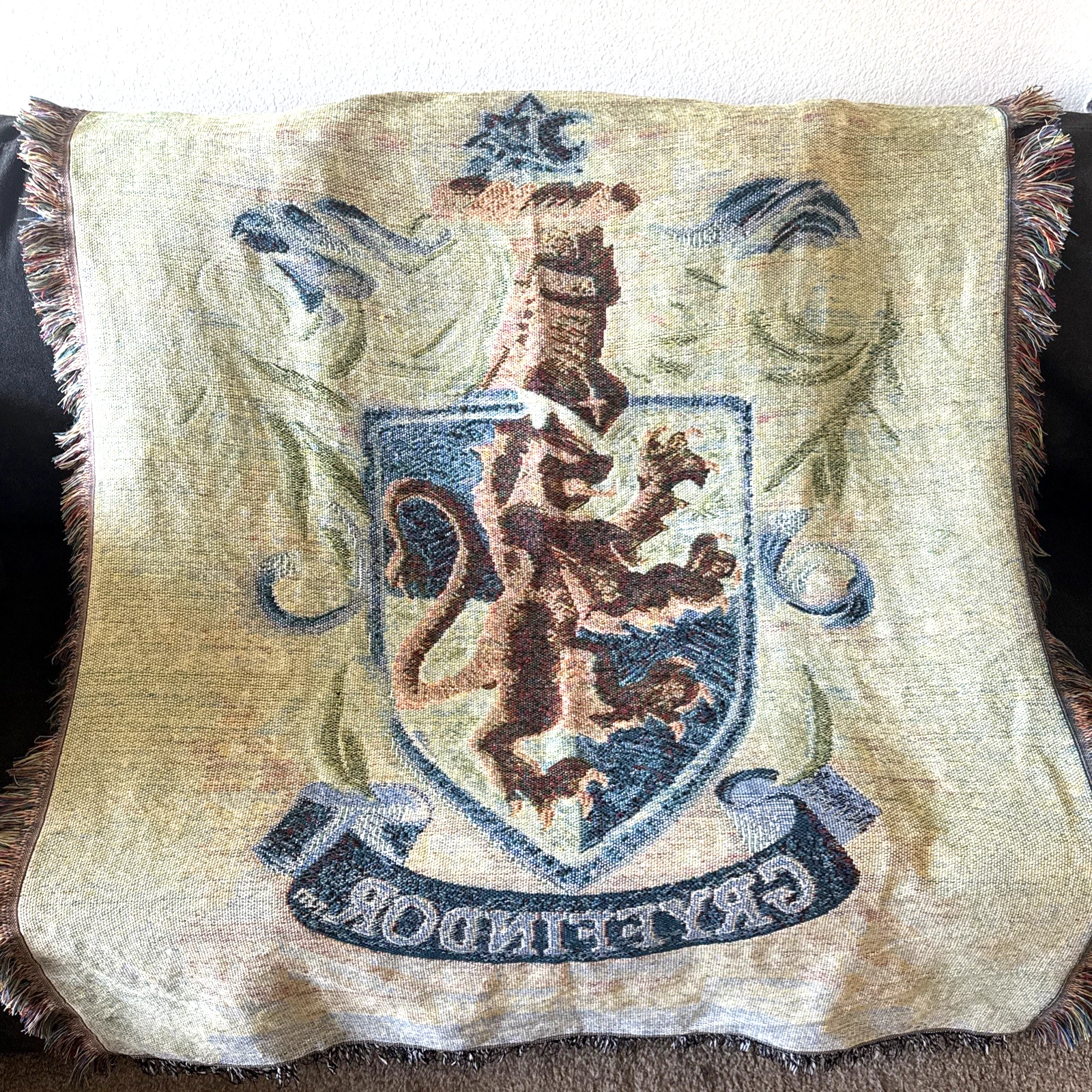 Harry Potter Gryffindor Woven Tapestry Throw Blanket Hogwarts House Crest Wizard