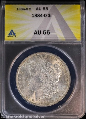 1884-O $1 Morgan Silver Dollar ANACS AU 55