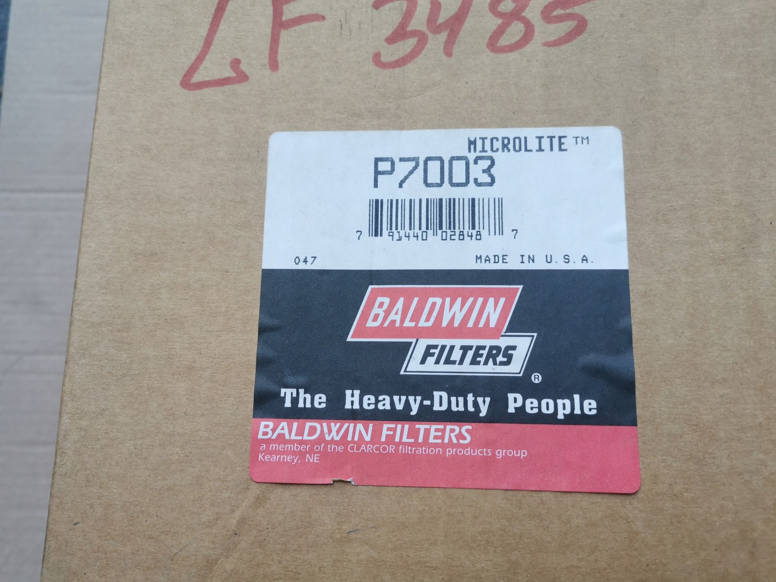 Baldwin Oil Filter Cartridge P7003 1 Piece