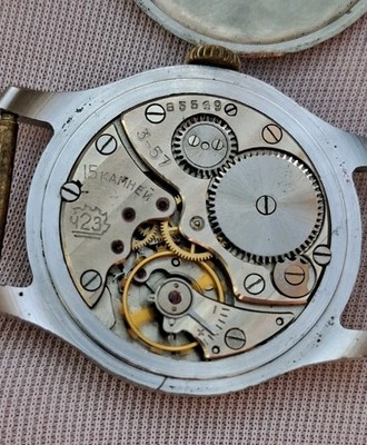 Armbanduhr  Pobeda  K-26, 2. MChZ, 3-57, UdSSR   zur Restaurierung