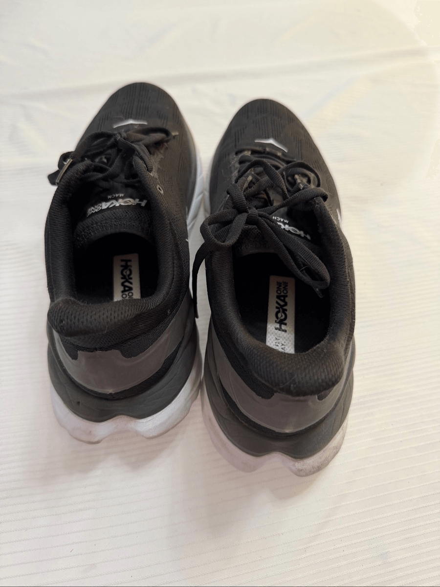 Hoka Mach 4 Black White Men display picture 3