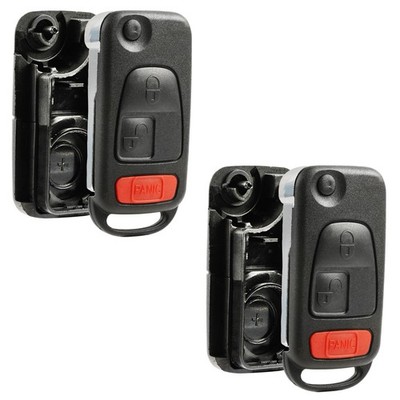 2 Remote Key Fob Shell Case for 1998-2008 Mercedes C230 C280 C43 AMG CL600 S430