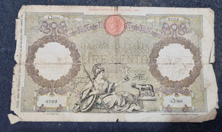 B07 LIRE 100 AUILA ROMANA Q9966705 13.02.1943