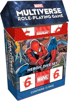 Marvel Multiverse Role-Playing Game Heroic DICE Set Acrylic Dice for Immersive E
