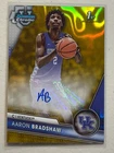 Aaron Bradshaw 2023 Bowman Chrome 21 /50 Gold Lava Refractor 1st Auto Autograph