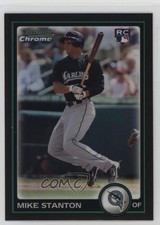 2010 Bowman Chrome Refractor Giancarlo Stanton (Mike on Card) #198 0ii1