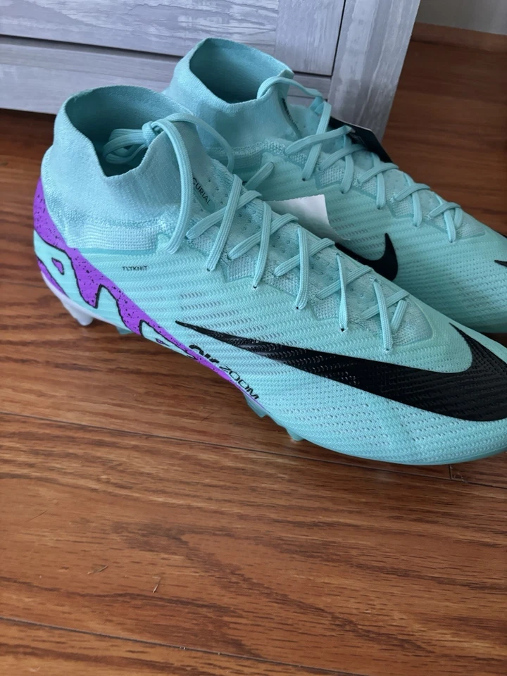 Nike Superfly 9 Elite SG-Pro AC Hyper Turquoise DJ5166-300 Men Sz 13 - Image 4 of 4