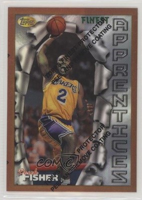 1996-97 Topps Finest Common Bronze Refractor Derek Fisher #43 Rookie RC 4at