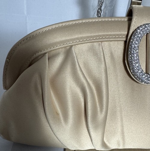 Abendtasche Satin - Neu mit Etikett- Fb. Creme - Bild 4 von 7