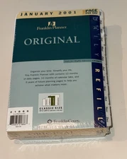 Franklin Covey 2001 Planner Insert Never used Classic Size Vintage