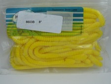 Haw River HR Tackle 8603B 8" Oversize Hi-Floating Bubble Gum Worm 8" Yellow 20CT