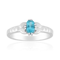 Cavill Ring Apatit 0,505Ct Ovalschliff Sterlingsilber 925 Damen Schmuck Blau