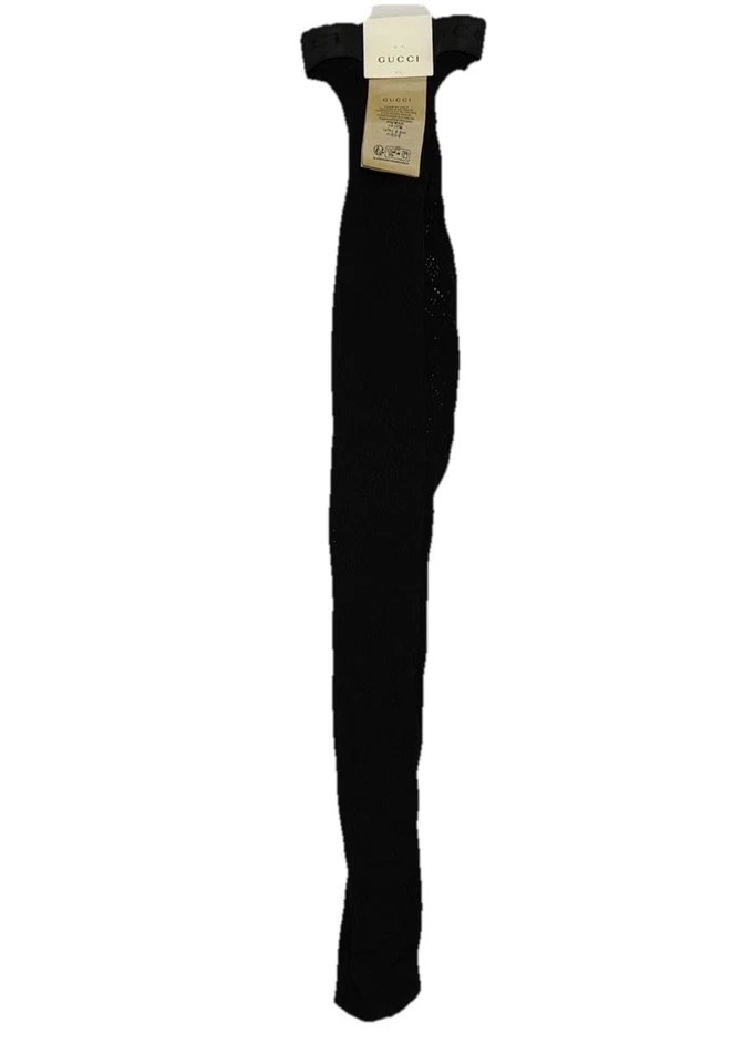 Medias Gucci Motivo Mariposa Con Caja Estilo Fionet 716410 Talla Mediana Negras Foto 3 de 4