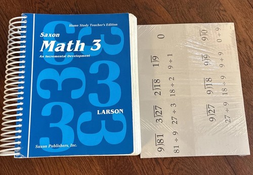 Sächsische Mathe 3 Hausschullehrerbuch und Faktenkarten