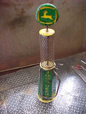 3’ Metal John Deere Gas Pump Antique Sculpture Rustic Yard Decor Art Statue