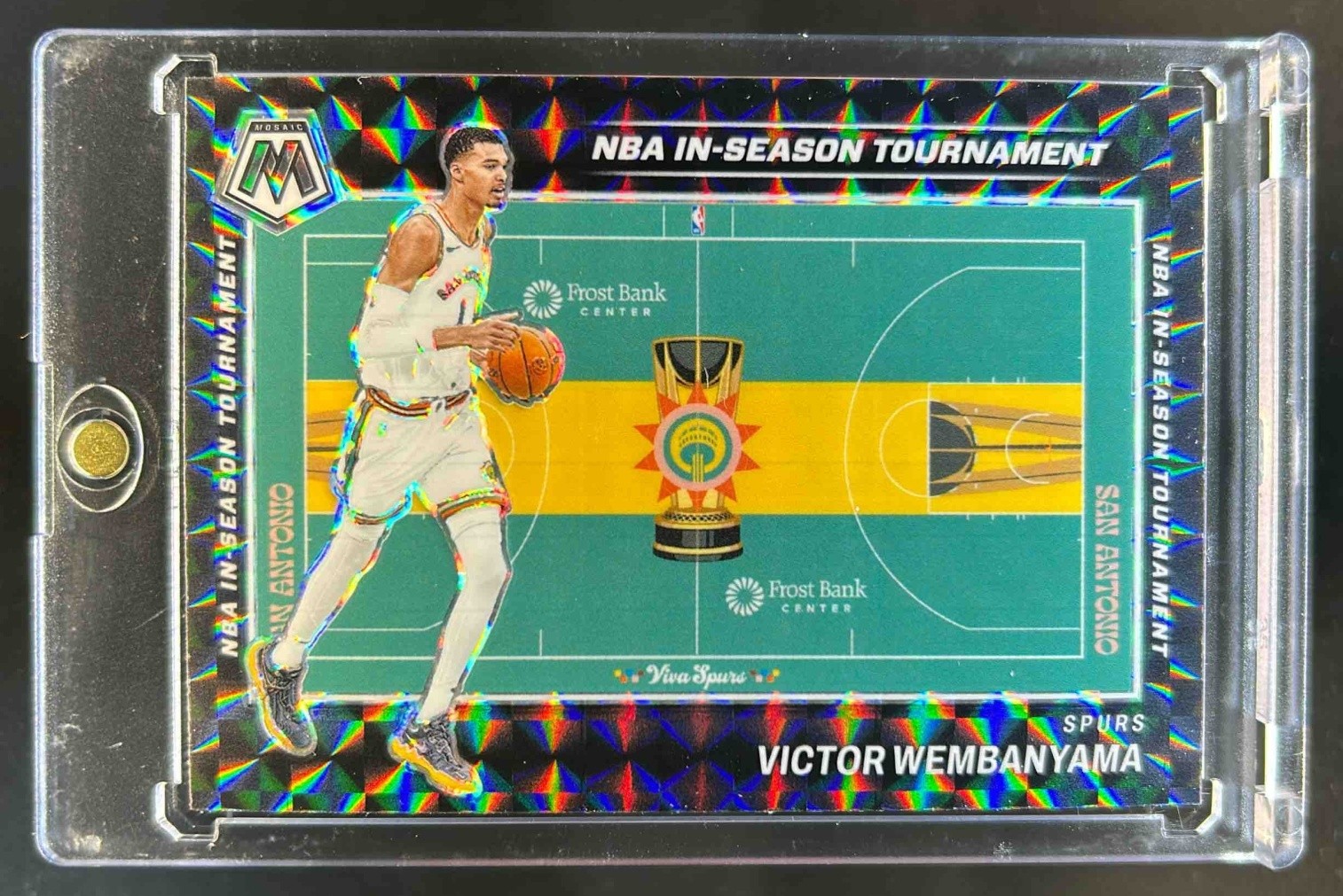 2023-24 Mosaic Victor Wembanyama NBA In Season Tournament RC #9 Spurs
